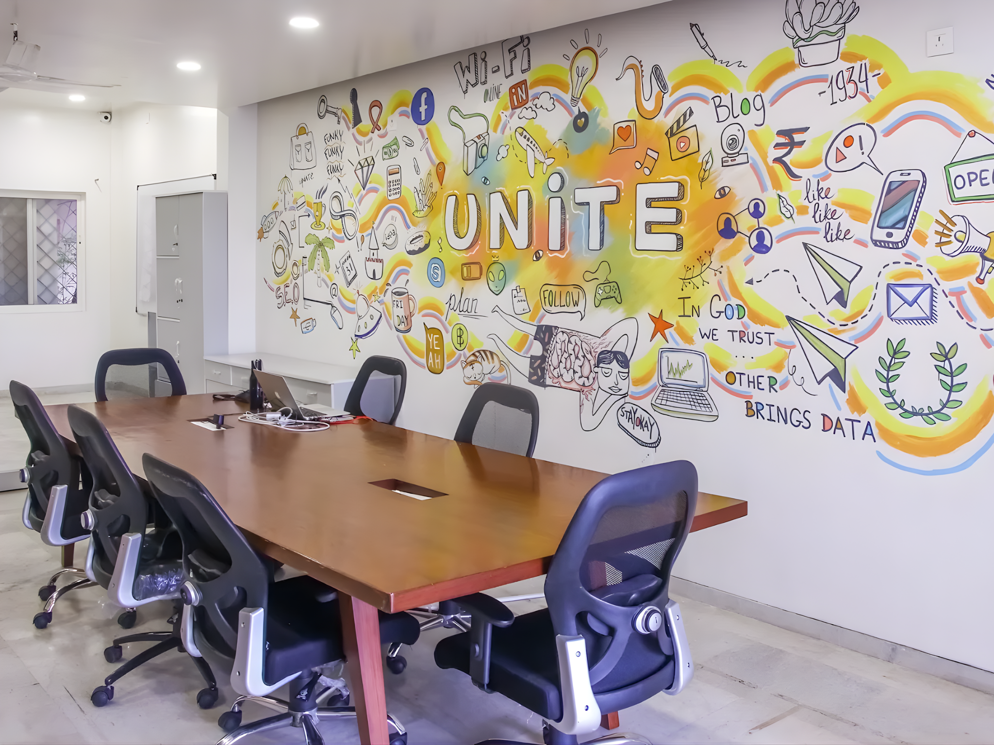 Work spaces in Urban Nomads Koregaon Park Pune
